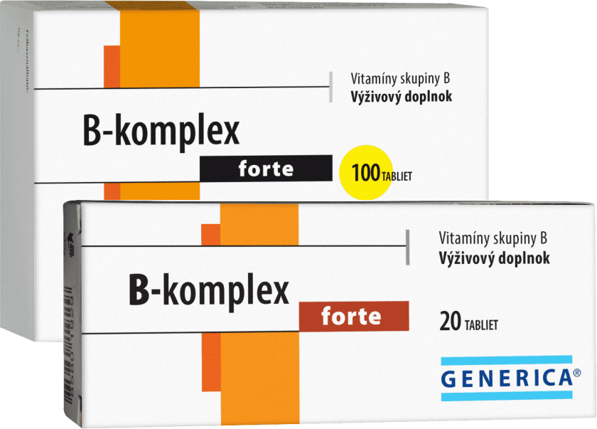 B-Komplex Forte - Komplex Vitamínov B, Tbl. 20/100 | GENERICA