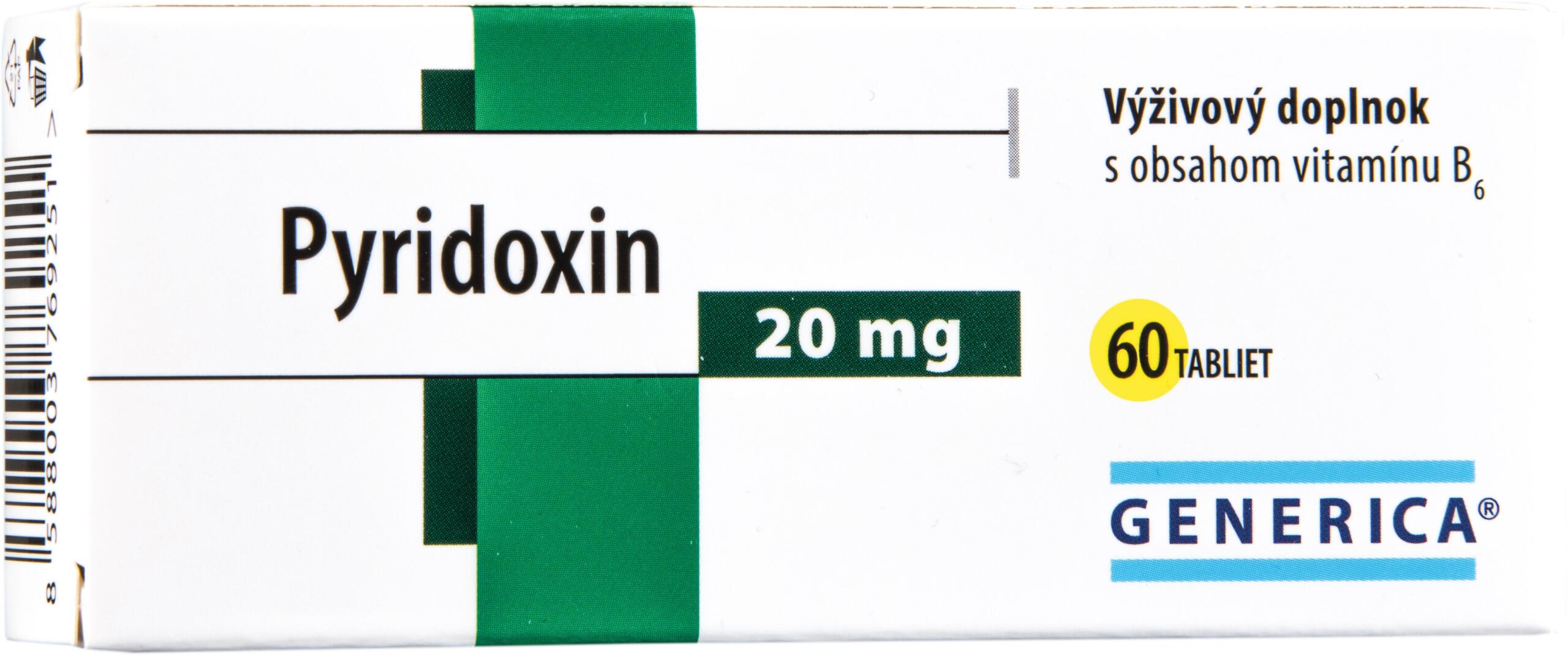Pyrithioxin Pyridoxine tbl. 60 | GENERICA